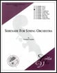 Serenade for String Orchestra Orchestra sheet music cover